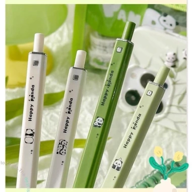 Set bút mực đen 4c gấu trúc 0.5mm 4 màu – Bút gel cho văn phòng, sinh viên, học sinh, giá 24.000₫