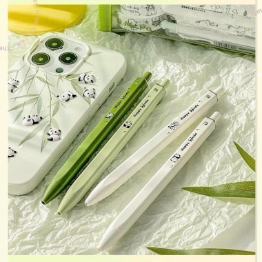Set bút mực đen 4c gấu trúc 0.5mm 4 màu – Bút gel cho văn phòng, sinh viên, học sinh, giá 24.000₫