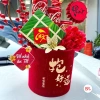 Set Cành Đào Đông Tháp Bánh Tết + Bình Trụ Đỏ Keo – Tài Lộc May Mắn, Cháp Tết 3
