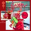 Set Cành Đào Đông Tháp Bánh Tết + Bình Trụ Đỏ Keo – Tài Lộc May Mắn, Cháp Tết 5