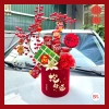 Set Cành Đào Đông Tháp Bánh Tết + Bình Trụ Đỏ Keo – Tài Lộc May Mắn, Cháp Tết 7