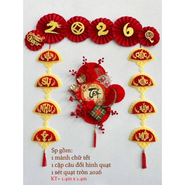 Set câu đối trang trí Tết 2.026 - Đẹp, giá chỉ 59.000đ, trang trí nhà cửa BB 4 Set câu đối trang trí Tết 2.026 - Đẹp, giá chỉ 59.000đ, trang trí nhà cửa BB 4