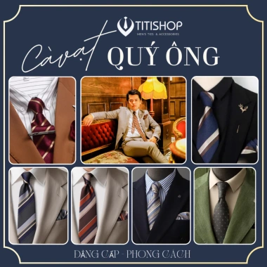 Sét Cavat & Khăn Cài Túi Quý Ông - Caravat Hàn Quốc, Pocket Square, Giá 40.000₫
