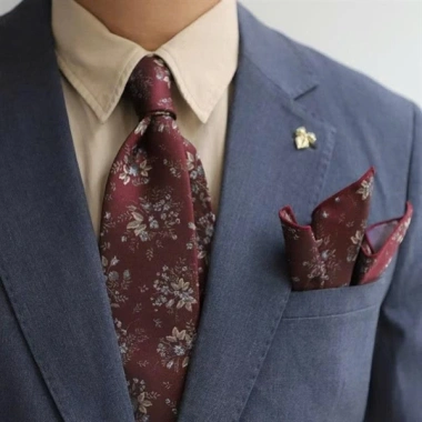 Sét Cavat & Khăn Cài Túi Quý Ông - Caravat Hàn Quốc, Pocket Square, Giá 40.000₫