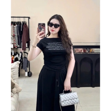 Set Chân Váy Tôn Dáng Xám Đen - Đi Chơi, Ở Nhà, Đi Làm, Giá 209.999₫