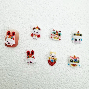 Set charm lân mix hình đính nail - Giá chỉ 15.000₫, giảm giá hấp dẫn, thiết kế đa dạng, bền đẹp
