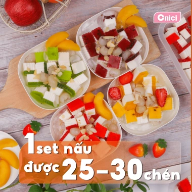 Set chè khúc bạch ONICI nguyên liệu nấu 20-25 chén - Giá ưu đãi 135.000 VND, vị truyền thống chuẩn 4 Set chè khúc bạch ONICI nguyên liệu nấu 20-25 chén - Giá ưu đãi 135.000 VND, vị truyền thống chuẩn 4