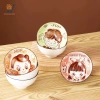 Set Chén Sứ Gia Đình Dễ Thương Vân Tổ Ong Tráng Men Cao Cấp - Bát Ăn Cơm Cho Dad Mom Son Daughter Giá 52.000đ 8