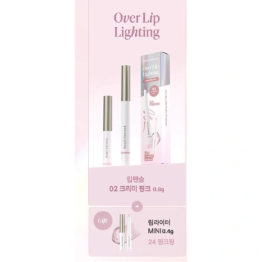 Set Chì Kẻ Viền Môi Over Lip và Son Bóng Mini - Giá Ưu Đãi 329,000₫