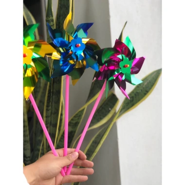 Sét Chong Chóng Giấy Tráng Gương 8 Cánh Tự Gấp Trang Trí Nhiều Màu, Chỉ 7.500₫ 2 Sét Chong Chóng Giấy Tráng Gương 8 Cánh Tự Gấp Trang Trí Nhiều Màu, Chỉ 7.500₫ 2