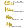 Set chữ nhũ vàng trắng Tết - Dán mẹt tre, mành tre, liễn, bao lì xì chỉ 5.000đ 8