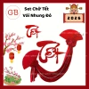 Set Chữ Tết Vải Nhung Đỏ 2.026 Size Lớn kèm Hoa Trang Trí, Combo Quạt Đỏ Dây Hạt Ngọc - Giá ưu đãi 42.000 VND