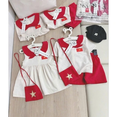 Set Cờ Đỏ Sao Vàng Tone Đỏ Be Hottrend và Khăn Đỏ và Túi Chéo Giá 169k 9