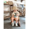 Set cộc tay bé trai áo trắng dừa và dưa hấu, quần kẻ sọc Hàn - 185.000 VND 3