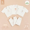 Set Cộc Tay Sơ Sinh 3-7kg Moon Cài Lệch Mềm Mại, Thấm Hút Mồ Hôi Cao, Vượt Trội, Không Kích Ứng, Thiết Kế Tiện Lợi - Giá Ưu Đãi 150.000 VND