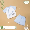 Set Cộc Tay Sơ Sinh 3-7kg Moon Cài Lệch Mềm Mại, Thấm Hút Mồ Hôi Cao, Vượt Trội, Không Kích Ứng, Thiết Kế Tiện Lợi - Giá Ưu Đãi 150.000 VND 4