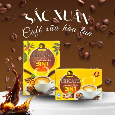 Set Combo Cà Phê Hoà Tan Sữa Sắc Xuân G9 - Hộp 8 Gói, Quà Tặng Tết Giá 200k 2
