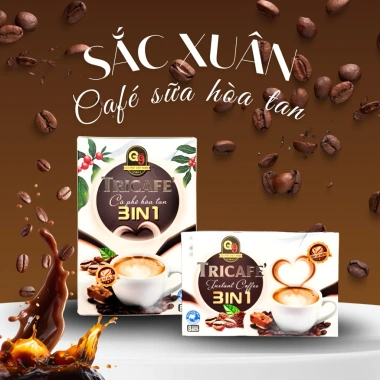 Set Combo Cà Phê Hoà Tan Sữa Sắc Xuân G9 - Hộp 8 Gói, Quà Tặng Tết Giá 200k 5