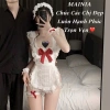Set Cosplay Hầu Gái Đũi Nơ Đỏ Full Size 40-70kg - Giá ưu đãi 135.500đ MAINIA STORE 7