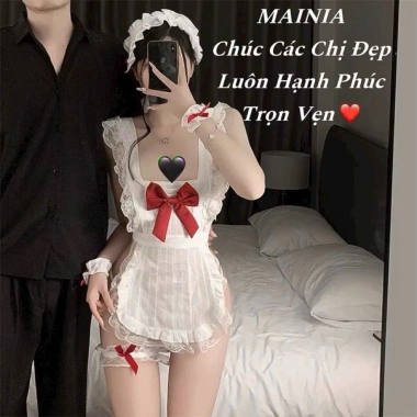 Set Cosplay Hầu Gái Đũi Nơ Đỏ Full Size 40-70kg - Giá ưu đãi 135.500đ MAINIA STORE