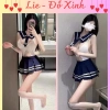 Set Cosplay Thủy Thủ Gợi Cảm Váy Học Sinh Sexy Cut‑Out Bộ Ngủ Nghịch Ngợm 129k