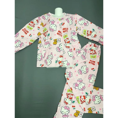 Set Cúc Gài Lụa Hàn Không Xước Vải, Tay Dài, Quần Dài 40‑60kg CATTIE STYLE 159k