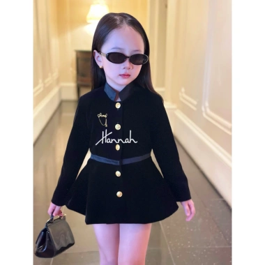 Set Dạ Nhung HANNAHBABY - Đầm Giáng Sinh, Đồ Tết, Set Váy Tiệc Giá 330k 9