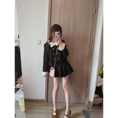 Set dạ Tết đinh nơ kèm chân váy xếp ly – Giá ưu đãi 366.000, phù hợp tiệc xuân 7 Set dạ Tết đinh nơ kèm chân váy xếp ly – Giá ưu đãi 366.000, phù hợp tiệc xuân 7