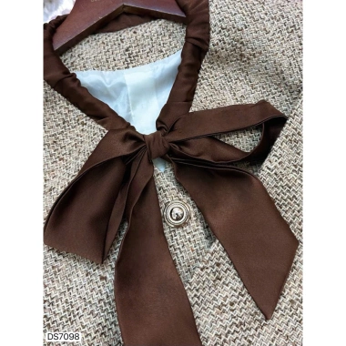 Set dạ vest tweed cao cấp & chân váy bút chì – Đầm công sở sang trọng nơ cổ DS7.098 chỉ 675k 8 Set dạ vest tweed cao cấp & chân váy bút chì – Đầm công sở sang trọng nơ cổ DS7.098 chỉ 675k 8