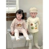 Set dài tay thu đông bé họa tiết siêu dễ thương, phối quần caro, size 7‑25kg Giá ưu đãi 136,300₫