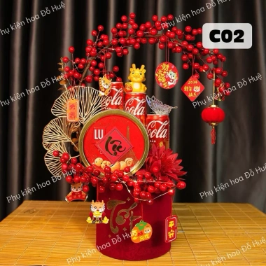 Set Đào Đông Sét Phụ Kiện Tháp Tài Lộc - Hoa Tết 2.025 Trang Trí May Mắn Giá 46.665₫ 3