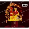 Set Đào Đông Sét Phụ Kiện Tháp Tài Lộc - Hoa Tết 2.025 Trang Trí May Mắn Giá 46.665₫ 5