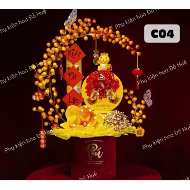 Set Đào Đông Sét Phụ Kiện Tháp Tài Lộc - Hoa Tết 2.025 Trang Trí May Mắn Giá 46.665₫ 5