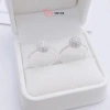 Set dây chuyền nhẫn bông tai bạc nữ CHY SILVER hình cầu đá 10 li - Bạc thật, giá 250k 6