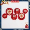 Set Dây Treo Đầu Lân Dải Lụa Đỏ Trang Trí Tết – Quạt Đầu Lân Giá 25.000₫ 4