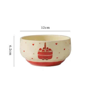 Sét Đĩa Sứ kèm Bát Con và Bát Đựng Nước Chấm hoạ tiệc bánh ngọt - Trà sữa, chỉ 118.750 VND 7