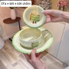 Sét Đĩa Sứ kèm Bát Con và Bát Đựng Nước Chấm hoạ tiệc bánh ngọt - Trà sữa, chỉ 118.750 VND 10