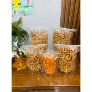 Set Đồ Ăn Vặt 2kg COMBO Quẩy Đùi Gà Phô Mai Cay và 200g Bim Que Đậu Hà Lan - HULA FOOD 3