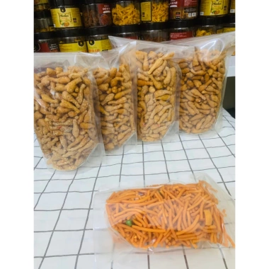 Set Đồ Ăn Vặt 2kg COMBO Quẩy Đùi Gà Phô Mai Cay và 200g Bim Que Đậu Hà Lan - HULA FOOD 4