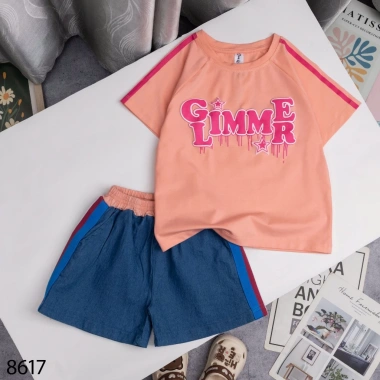 Set Đồ Bé Gái 10-55kg Áo Thun In Chữ + Quần Short Jean - Năng Động, 182.160₫