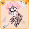 Set Đồ Bé Gái Áo Thun Kitty+Quần Short Da Báo-Thời Trang Dễ Thương, Giá 136.500đ