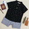 Set đồ bé trai 9-46kg: sơ mi ngắn tay họa tiết dễ thương + quần short kaki cotton thoáng mát, giảm còn 216.000đ 5