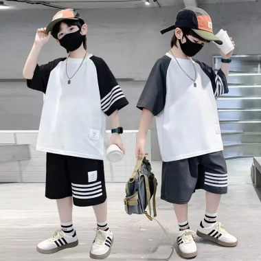 Set Đồ Bé Trai Áo Ngắn Tay và Quần Short Thời Trang Hàn Quốc Giá 149.500₫ 4