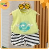 Set Đồ Bé Trai Áo Tank Top Cộc Tay & Quần Short Thời Trang Mùa Hè - 132k