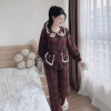 Set đồ bộ mặc nhà Kate tay dài cổ tiểu thư, quần suông dài 3 màu, ưu đãi 223k 7