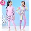 Set đồ bơi 3 chi tiết áo tay dài, quần dài, quần đùi cho bé gái 14-35kg dưới 1m35 - Đi biển, đi bơi giá ưu đãi 209.000₫