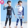 Set đồ bơi 3 món bé trai 15-30kg dưới 1m35 - áo tay dài, quần dài, quần đùi, 199k