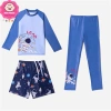 Set đồ bơi 3 món bé trai 15-30kg dưới 1m35 - áo tay dài, quần dài, quần đùi, 199k 4