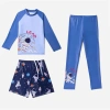 Set đồ bơi 3 món bé trai 15-30kg dưới 1m35 - áo tay dài, quần dài, quần đùi, 199k 9