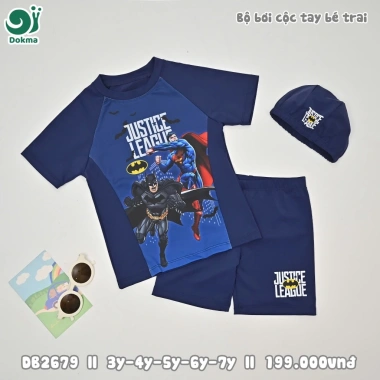 Set Đồ Bơi Bé Trai 11-33kg kèm mũ Siêu Anh Hùng Dễ Thương - Giảm Giá 20% 9